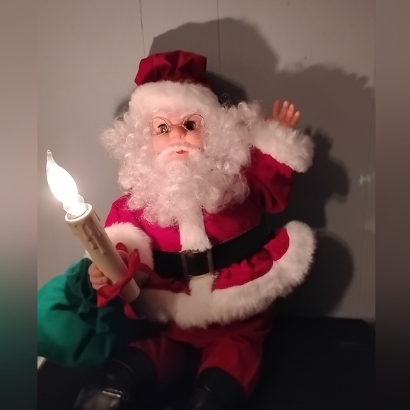 24-in Motionette animated lighted vintage Santa - Picture 2 of 7
